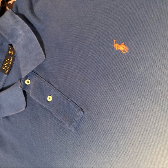 Polo Ralph Lauren Shirt Men 3XB Blue Button Down Ombre Tie Dye Pony Big w3 - Picture 2 of 8